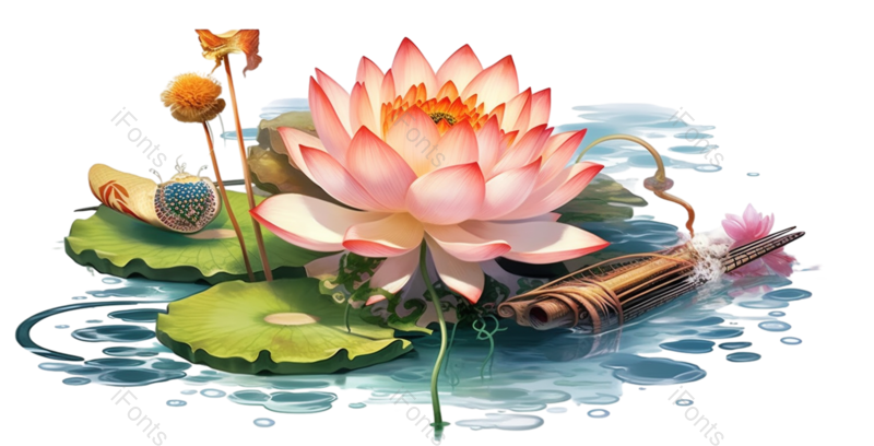 叶子图片,夏至元素,中国风PNG,元素免抠素材
